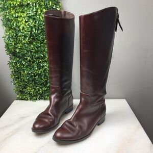 Cole Haan Mahogany Leather Boots